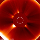 Latest LASCO C2 image of the Sun