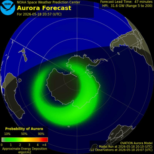 Current Southern hemispheric power input map